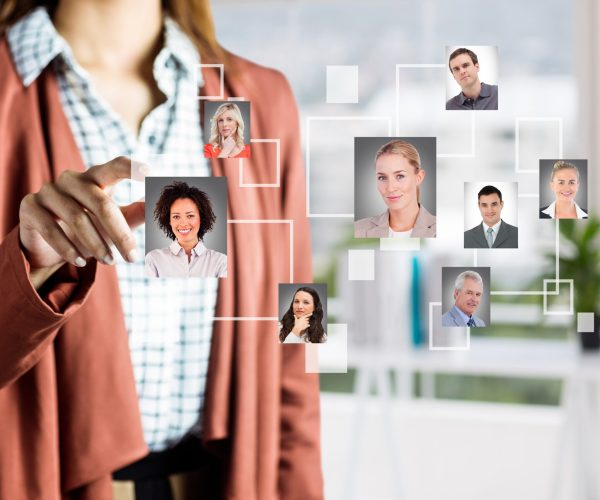 woman-selecting-pictures-people